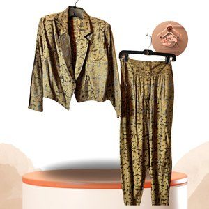 Moss Green Suit Pants